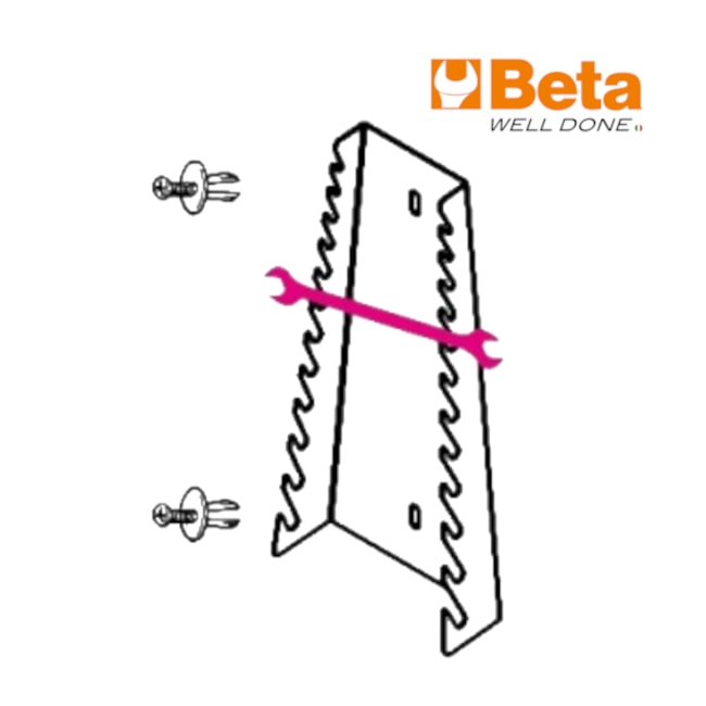 Suporte para 12 Chaves em Chapa S55/12 BETA-5e38dd60-4573-4fb6-90e0-88cc94b90194