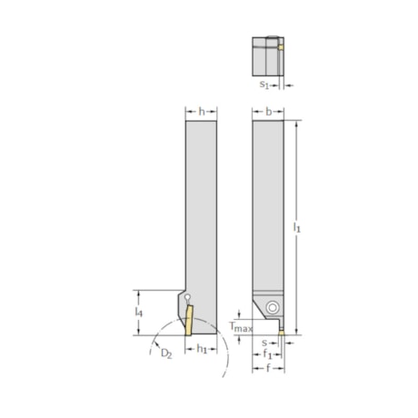 Suporte para Bedame Externo 3232 ES 8mm G1011.3232R-8T28GX30 WALTER-7de6cb69-4f6f-43a2-87ea-b0b6efb894e8