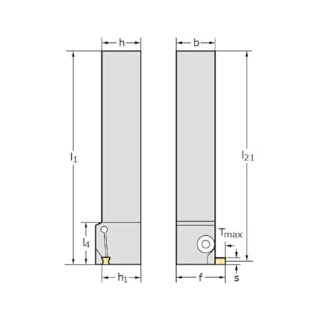 Suporte para Bedame Frontal 25x25 ES 4mm GX16 Esquerdo G1521.2525L-T4GX16 WALTER-edb8ba0f-4e17-4e1a-9f96-0a26c1b55f70