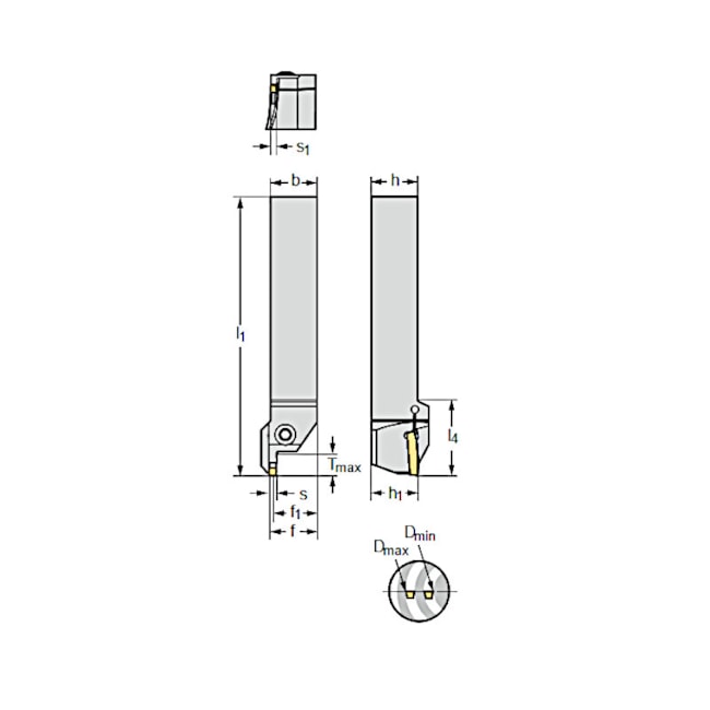 Suporte para Bedame Frontal 25x25 ES 4mm GX24 Esquerdo G1111.2525L-4T25-092GX24 WALTER-b83c9c46-df76-45f7-8b2b-1ed01cf7e294