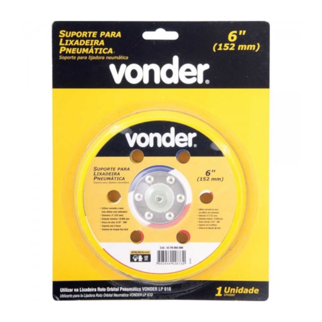 Suporte para Lixadeira Orbital Pneumática 6299060000 LP 610 VONDER-af0bba5a-dcfb-4b2b-949e-2a2001d67395