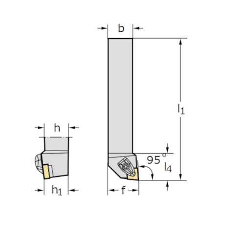 Suporte para Tornear Externo 2525 CNMG12 Esquerdo DCLNL2525M12 WALTER-256810b3-9842-46b3-89eb-2439858b172e