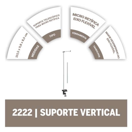 Suporte Vertical para Micro Retífica 2615222232 DREMEL -c6e0ff12-3014-4d8c-80f1-fe631644d70c