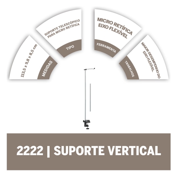 Suporte Vertical para Micro Retífica 2615222232 DREMEL -003767b5-6bec-4f7e-b98c-db63a31241bf