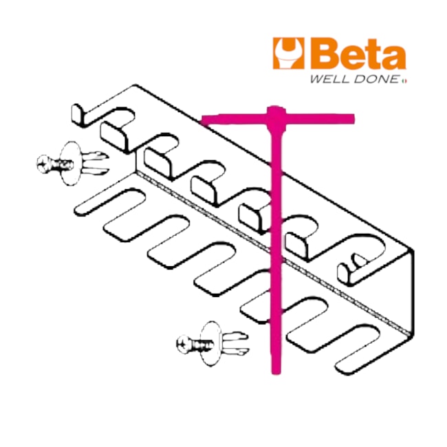 Suportes para Chaves em T Macho 951/6 S951/6 BETA-4c9eb279-3966-482b-a53d-ee4305b8d787