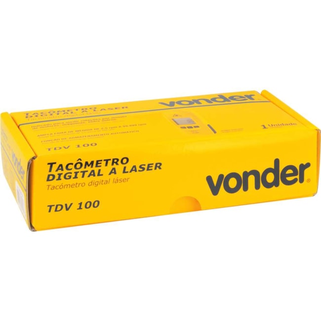 Tacômetro Digital a Laser 99.999RPM TDV 100 3870000100 VONDER-da62ea70-5cb1-48d5-b154-200f5610d61b