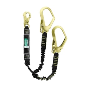 Talabarte Duplo em Y Fita para Aramida Mosquetão Trava Dupla+Absorvedor CG 398K CARBOGRAFITE