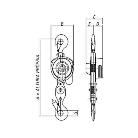 Talha Manual 1500Kg x 3 Metros COMPACTA NT BERG STEEL-c8cd1731-c739-4133-9569-0fffba0537ad