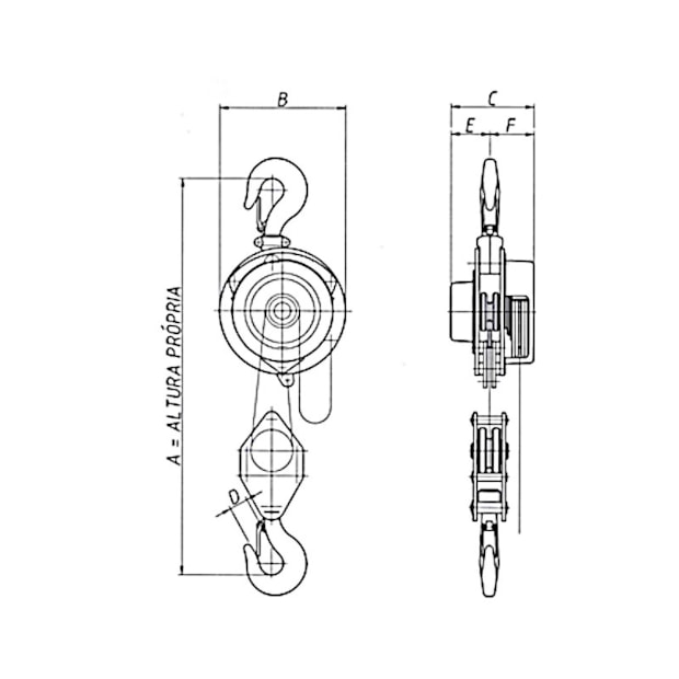 Talha Manual 5000Kg x 10 Metros BS SUPER BERG STEEL-bb58351b-4e09-4314-a5ff-79675286ac94