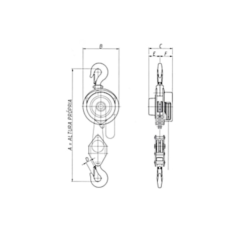 Talha manual 5000Kg x 5 Metros BS SUPER BERG STEEL-bbb82358-9e73-4953-8cf1-0b713697f81f