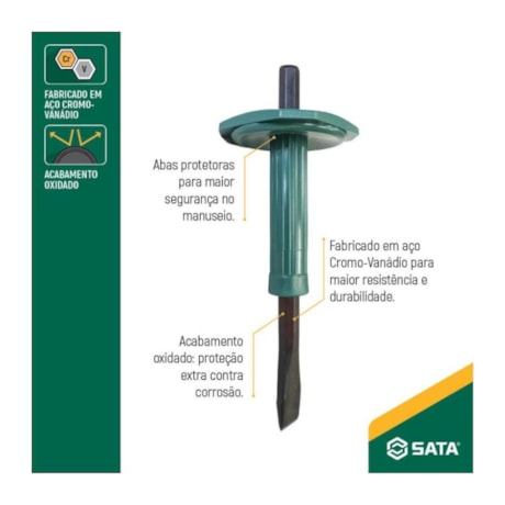 Talhadeira 19mm x 200mm com Empunhadura ST90821G SATA-2d859c41-a3db-446f-975c-23b5743ab7e2