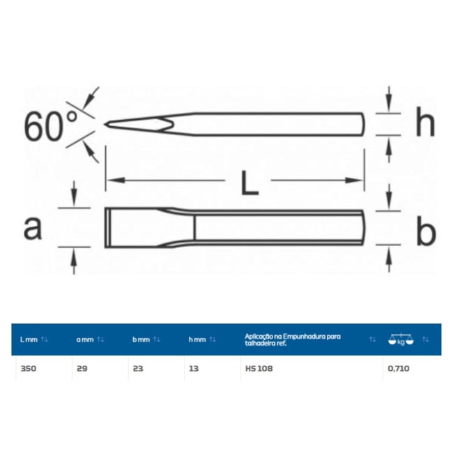 Talhadeira Chata 29mm x 350mm 109-350 GEDORE-9e084535-fe23-4537-a26d-2f6526fd5e0e