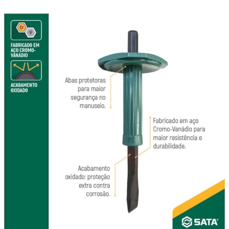 Talhadeira com Empunhadura 19 x 175mm ST90820G SATA-49a2a467-de6b-4751-8062-333bbb37a97d