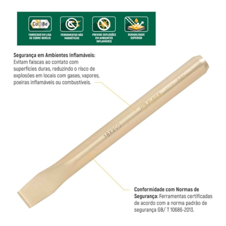 Talhadeira Mecânica Cobre-Berílio 20 x 250mm Antifaíscante ST31173 SATA-e254b244-788a-4173-8b88-876a8ffaaefc