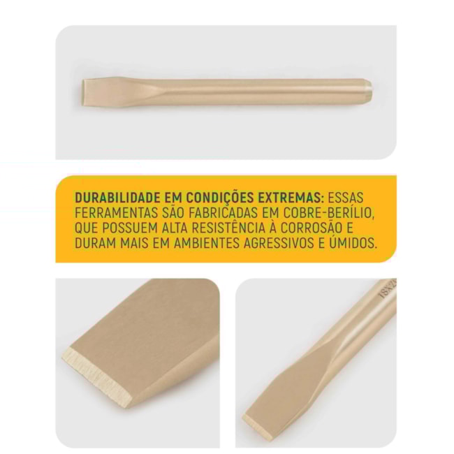 Talhadeira Mecânica Cobre-Berílio 20 x 250mm Antifaíscante ST31173 SATA-12bee5ec-ca7c-489d-a9aa-d40d39cd512a