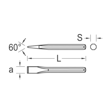 Talhadeira Octogonal 11x130mm 352-11 GEDORE-897df610-275f-44a3-b0f3-d5e924cc4ef9
