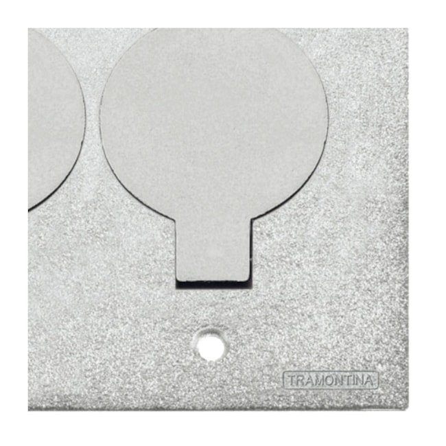Tampa Piso Unha 4x4 para Caixa de Piso 2 Postos Cromada 56121/097 TRAMONTINA ELETRIK-008f6726-72db-4c32-91b3-82c023afaa40