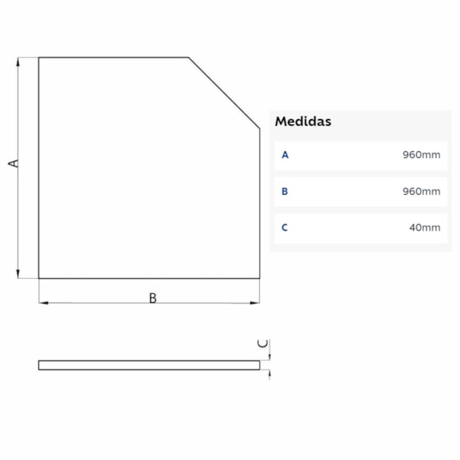 Tampo para Bancada de Canto em Compensado Naval 40mm 44954025 TRAMONTINA PRO-be974d37-9c0f-428b-ad0b-f54bd60eb62d