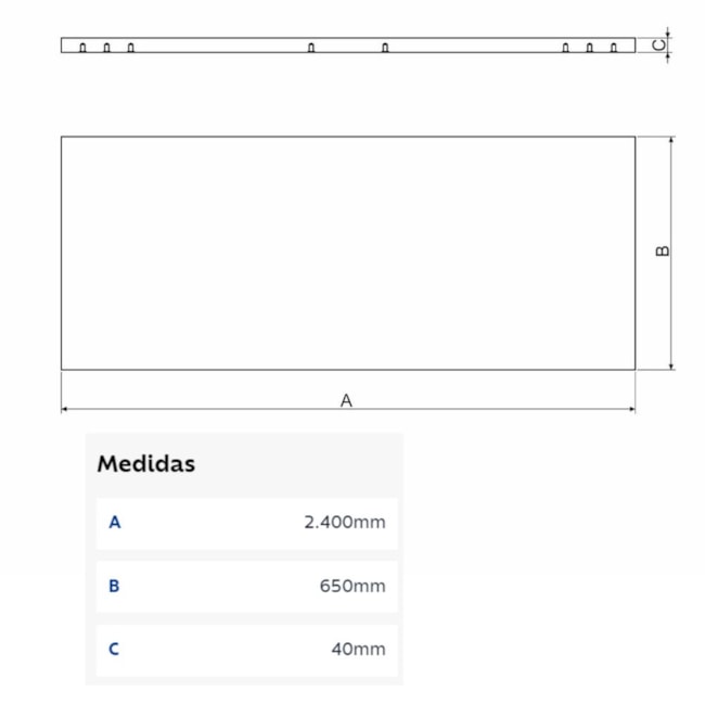 Tampo para Bancada em Pinus 2.4m 44954023 TRAMONTINA PRO-e26a2c49-8381-4d1d-9b3e-9653cc85628c