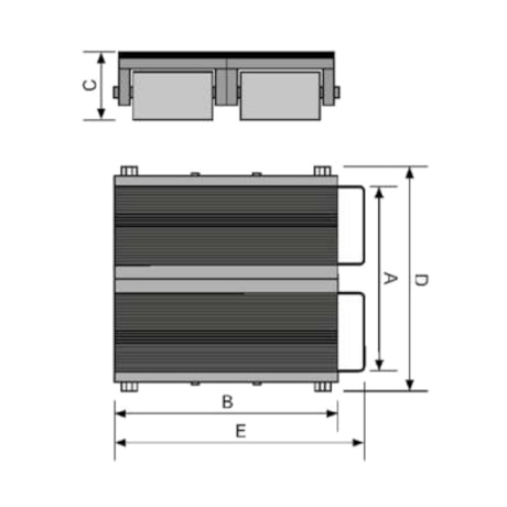 Tartaruga Traseira 2 Toneladas com Rodas em Nylon TN2000 BOVENAU-52d088d5-2283-46c5-8cf3-1f5c773fbf9f