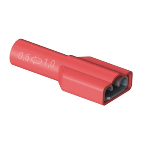 Terminal Fêmea com Isolação Total 0.5/1.0mm 100 Peças FET-1.5-6 INTELLI-117be9f3-0bd6-41ae-94fc-4f6a7fabb69b