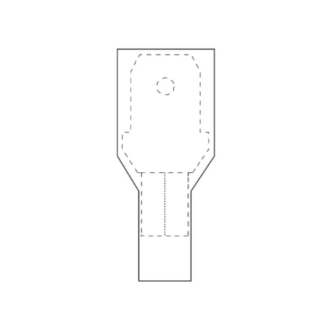 Terminal Fêmea com Isolação Total 0.5/1.0mm 100 Peças FET-1.5-6 INTELLI-2481e820-eee7-430b-a9f3-6a0c28859bc1