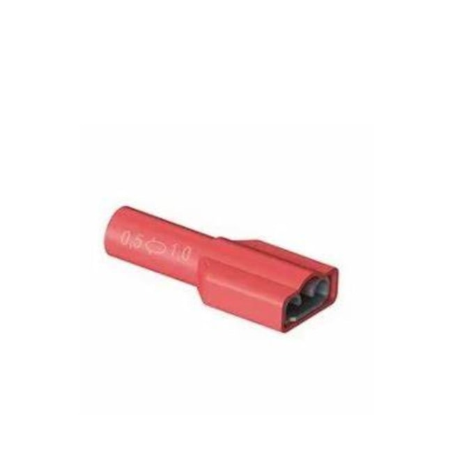 Terminal Isolado Total Fêmea 0.5/1.0mm W6 Vermelho com 50 Peças FET-1.5-6 INTELLI-1306d2c4-704f-453b-bc33-2d0cbb5404da