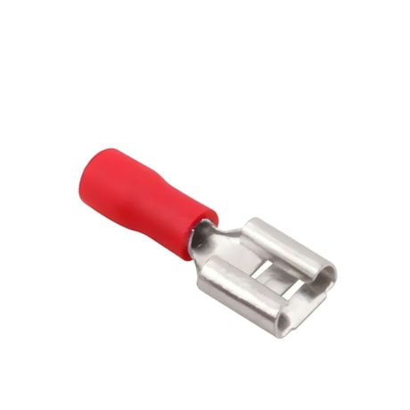 Terminal Pré Isolado Fêmea 0.5/1.0mm 6mm Vermelho 50 Peças FE-1,5-6 INTELLI