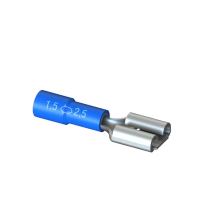 Terminal Pré Isolado Fêmea 1.5/2.5mm 6mm Azul 50 Peças FE-2,5-6 INTELLI-c57a7ec0-9dad-4e2e-b12c-98ef22ba6d6a