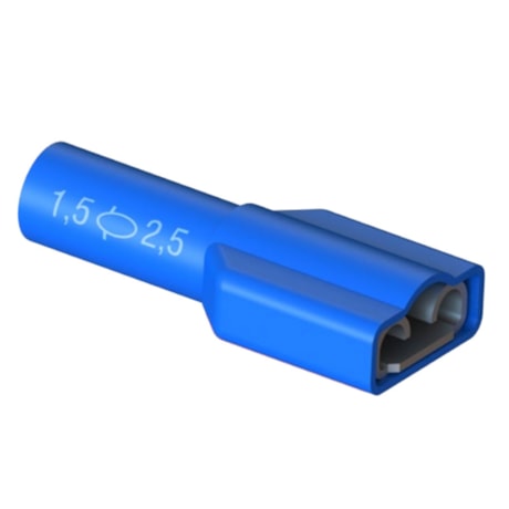 Terminal Pré Isolado Fêmea 2,5mm² 100 Peças FET-2.5-6 INTELLI-02286c4b-79ae-4cdf-90f2-11c4fe1a75e7