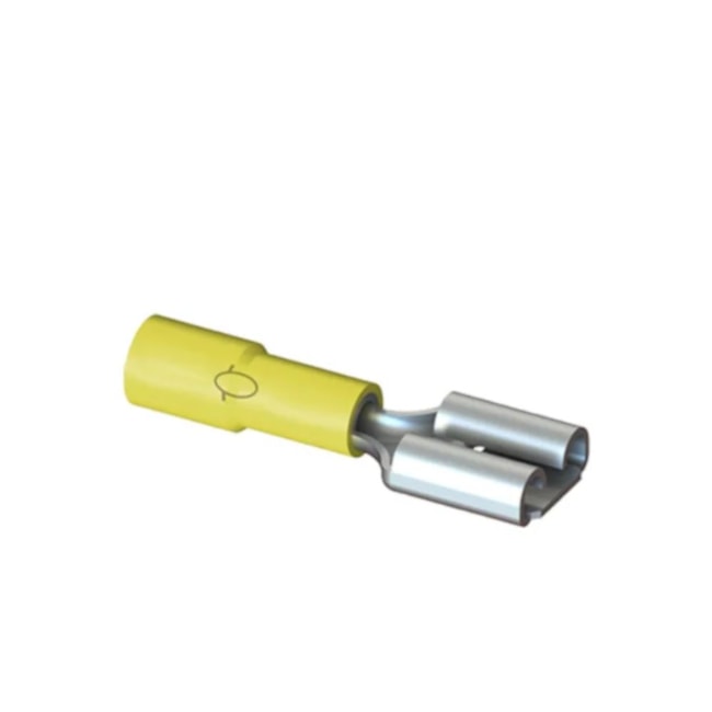 Terminal Pré Isolado Fêmea 4.0/6.0mm 6mm Amarelo com 20 Peças FE-6-6 INTELLI-6a5d8a89-23dd-4ebd-b416-d6b2a4773dee