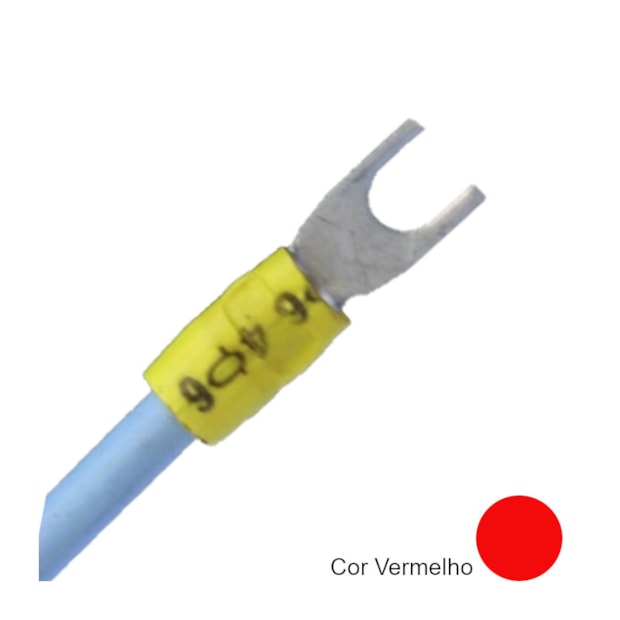 Terminal Pré Isolado Forquilha 0,5 a 1,5mm² M4 100 Peças TPF-1,5-4 INTELLI-8761b3b6-5ac1-4163-ab68-0a0debe0f2f2