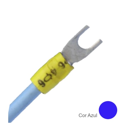 Terminal Pré Isolado Forquilha 1,5 a 2,5mm² M4 100 Peças TPF-2,5-4 AZ INTELLI-e40e1252-05bc-45b8-aaab-4573a559d718