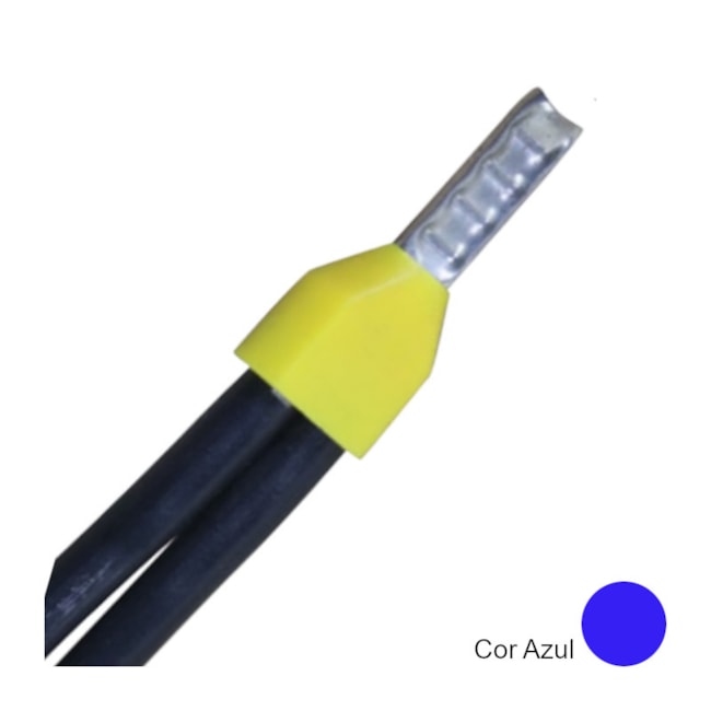 Terminal Pré Isolado Ilhós Duplo 2x2.5mm² 100 Peças TID-2.5-10 INTELLI-cf3a9fda-4e2f-4e40-b066-be3845293415