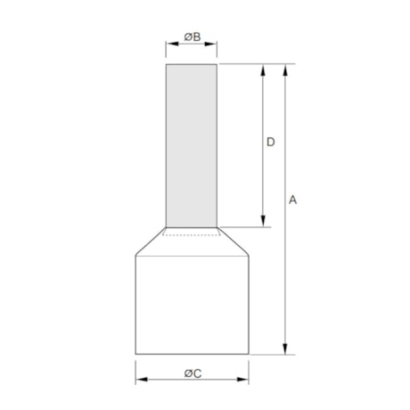 Terminal Pré Isolado Ilhós Simples 0.5mm² 100 Peças TI-0.5-8 INTELLI-64c44d6d-27bb-4c4b-b737-2a94f6ae671b