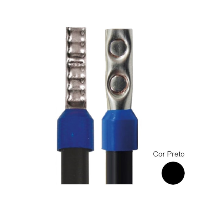 Terminal Pré Isolado Ilhós Simples 1.5mm² 100 Peças TI-1.5-8 INTELLI-8db5f001-05d0-476b-89ec-e0949789df92