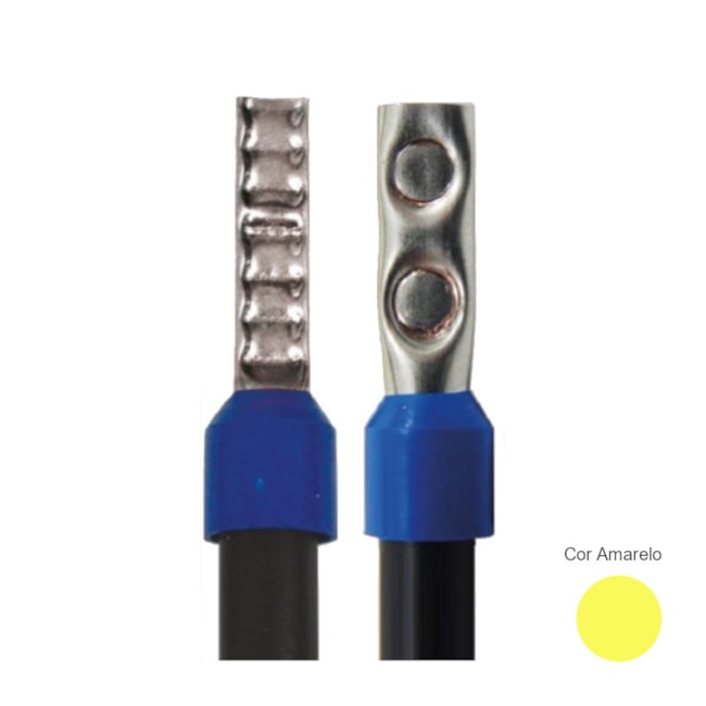 Terminal Pré Isolado Ilhós Simples 6mm² 100 Peças TI-6-12 INTELLI-4d2ee6b0-b869-404d-b9d6-b56c630d9c1f