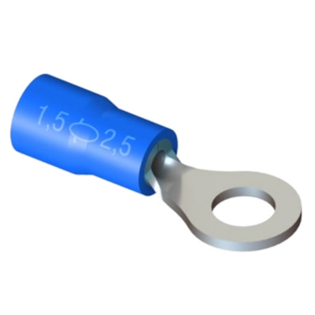 Terminal Pré Isolado Olhal 1,5 a 2,5mm² M6 100 Peças TPF-2.5-6 INTELLI-786538d4-a39b-4f7d-8afa-adce2e0069ec