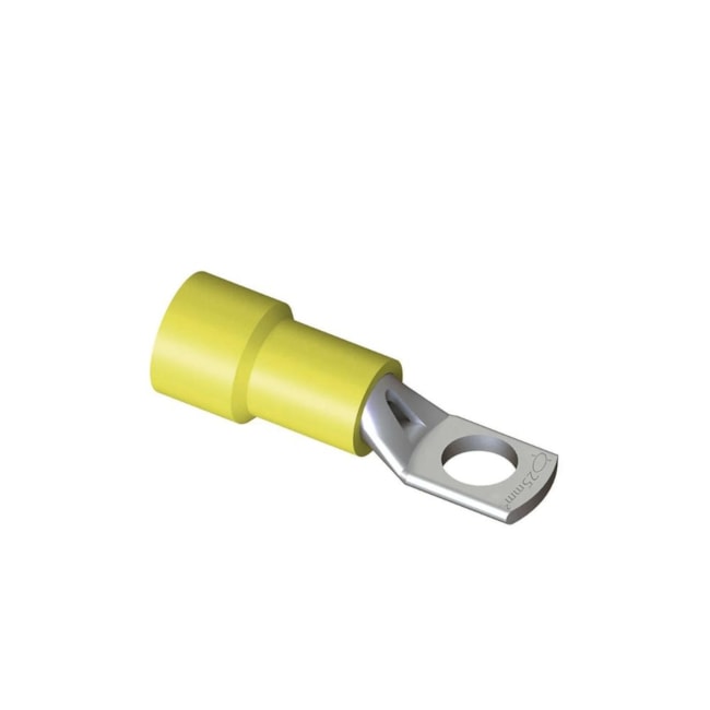 Terminal Pré Isolado Olhal Tubular 25mm M10 Amarelo com 10 Peças TPT-25-10-a1fdb345-5d83-464b-b5de-ef010558127c