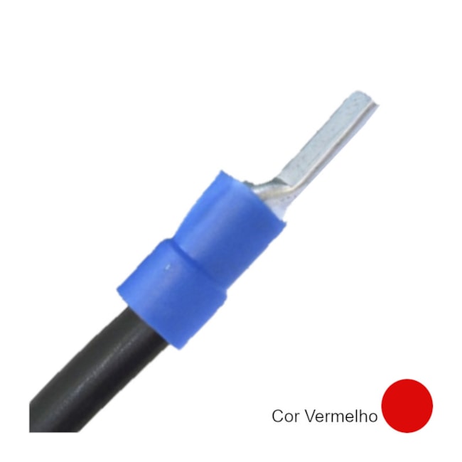 Terminal Pré Isolado Pino 10mm² TPP-10-15 INTELLI-7681ffb0-f6fc-4461-9c8e-c6c2f5f2173b