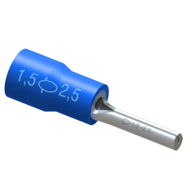 Terminal Pré Isolado Pino 2.5mm² 100 Peças TPP-2.5-12 INTELLI-7bb6e14c-d469-458e-bd69-475e9e99fc09