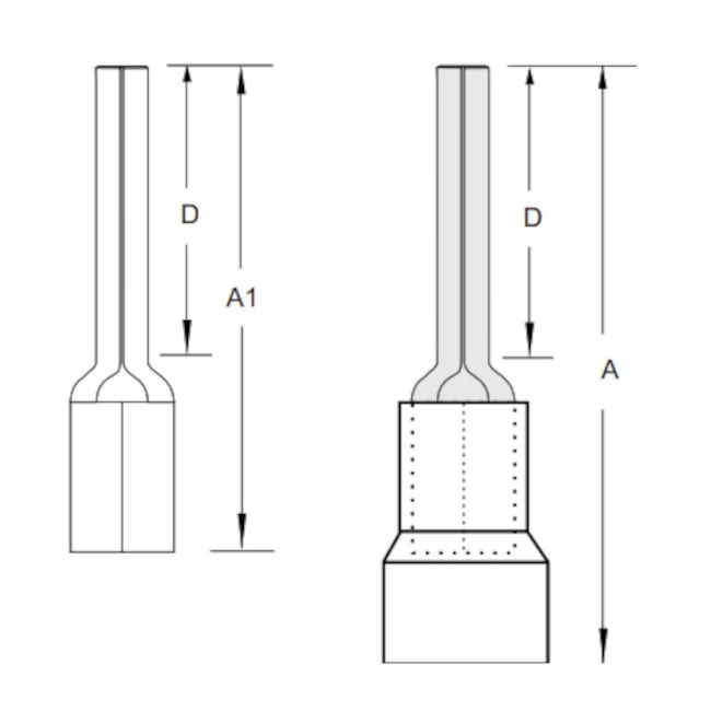 Terminal Pré Isolado Pino 25mm² TPP-25-16 INTELLI-9819eab8-5dea-42ef-a0b8-7e198dafe7be