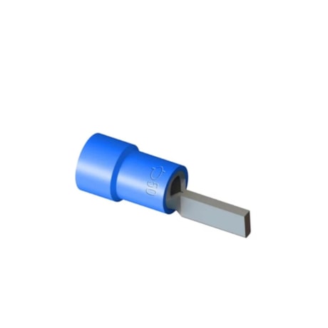 Terminal Pré Isolado Pino Tubular 16mm 16mm Azul com 20 Peças TPP-16-16 INTELLI