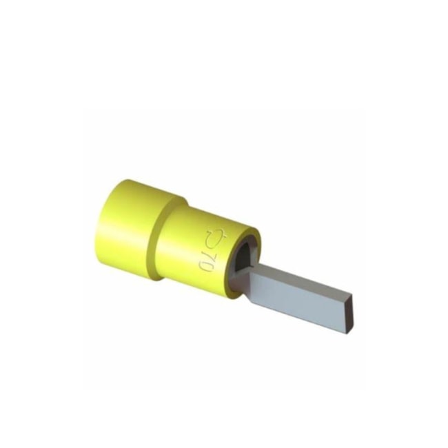 Terminal Pré Isolado Pino Tubular 25mm 16mm Amarelo com 20 Peças TPP-25-16 INTELLI-01962539-f222-4613-9aec-26fda286f55c