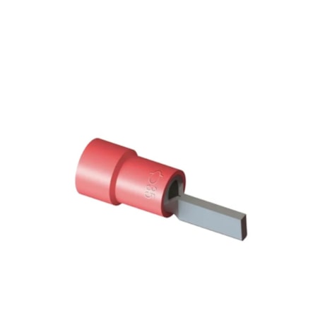 Terminal Pré Isolado Pino Tubular 35mm 17mm Vermelho com 20 Peças TPP-35-17 INTELLI