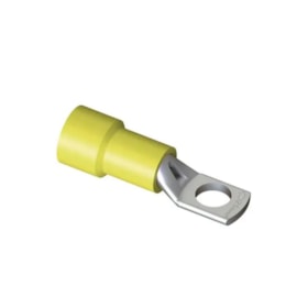 Terminal Pré-isolado tipo Olhal Tubular 25mm M10 Amarelo 10 Peças TPT-25-10 INTELLI