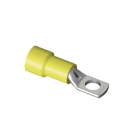 Terminal Pré-isolado tipo Olhal Tubular 25mm M10 Amarelo 10 Peças TPT-25-10 INTELLI