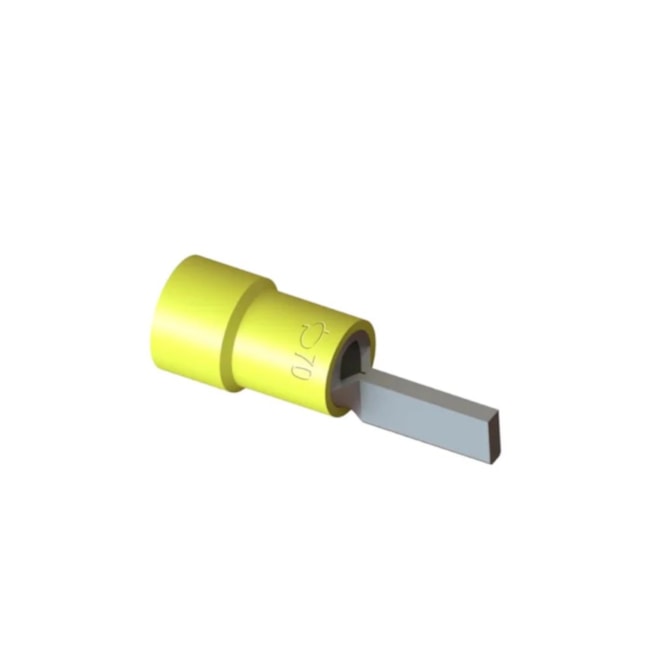 Terminal Pré-isolado Tipo Pino Tubular 25mm 16mm Amarelo 20 Peças TPP-25-16 INTELLI-126f236b-342e-4b35-afff-830926628f88
