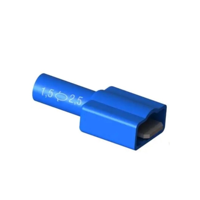 Terminal Pré Isolado Total Macho 1.5/2.5mm W6 Azul 50 Peças MAT-2,5-6 INTELLI-e7246c62-dc73-4a49-a117-70838a8c30ba