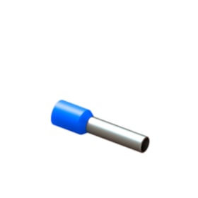 Terminal Pré Isolado Tubular Ilhós Simples 2.50mm 10mm Azul com 50 Peças TI-2.5-10 INTELLI